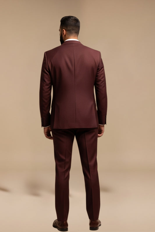 Maroon 2-Piece Suit
