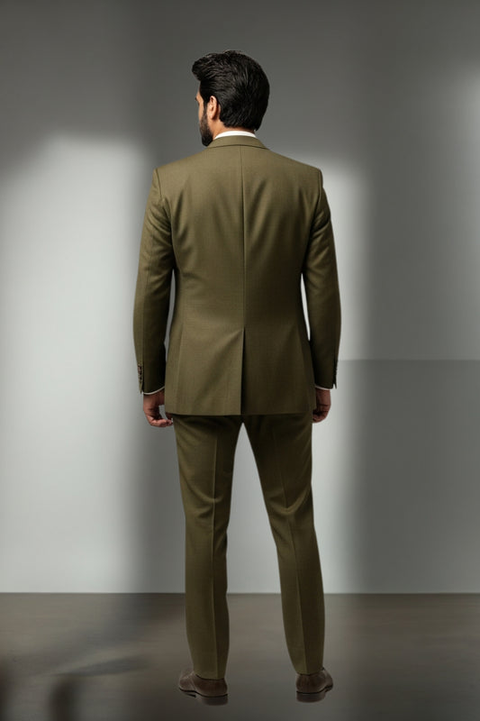 Olive Green 3-Piece Suit