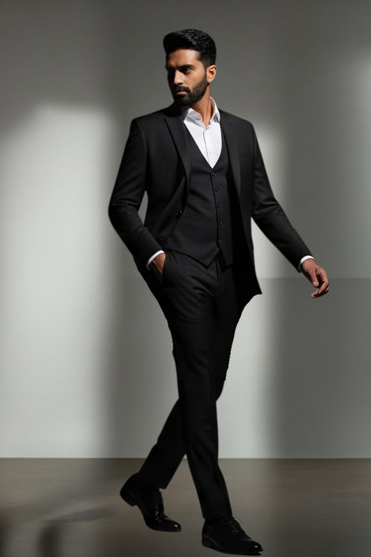The Black Essential 3-Piece Suit
