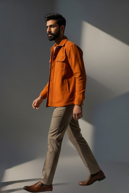 Rust Utility Shacket