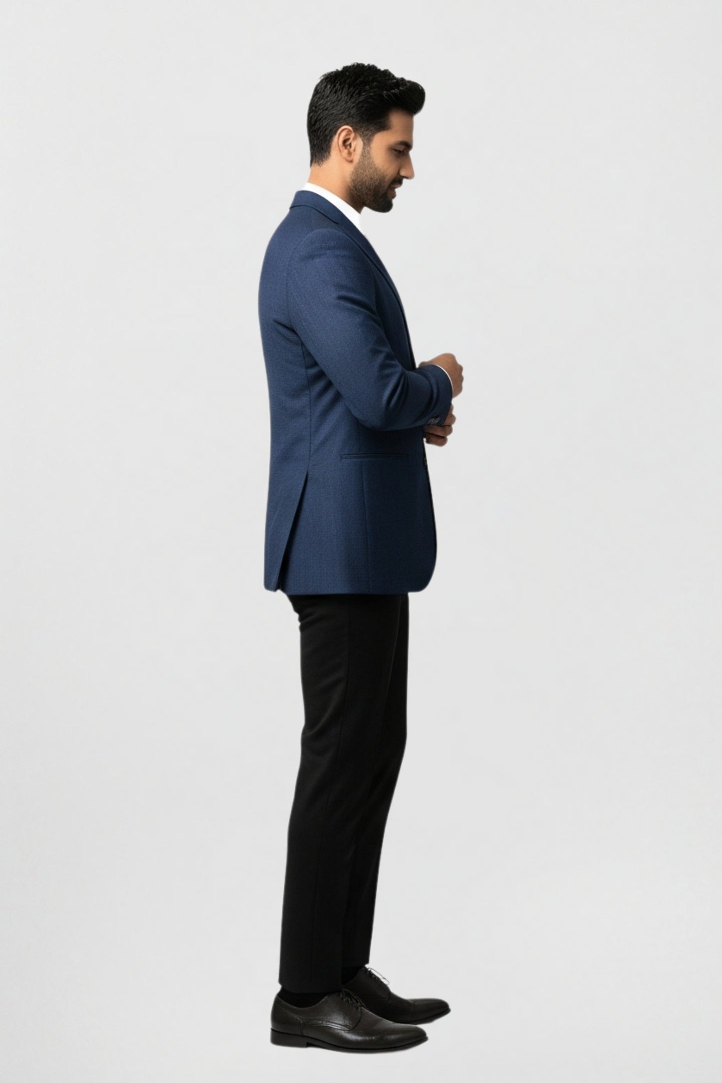 Navy Textured Blazer