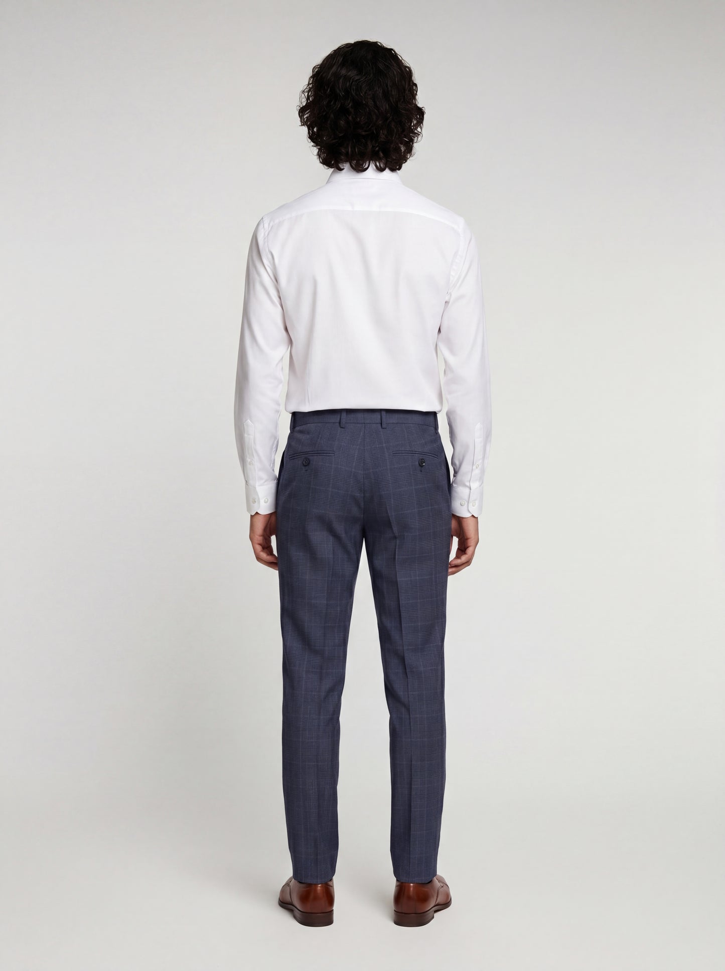 Blutailor Checkered Blue Gurkha Pant
