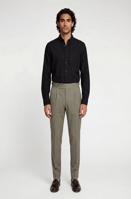 Blutailor Gunmetal Grey Gurkha Pant