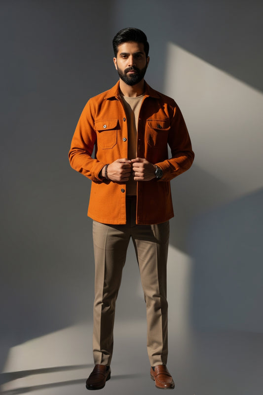 Rust Utility Shacket