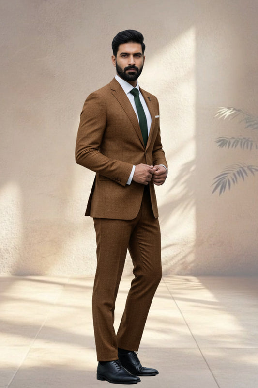 2 Piece Brown Suit