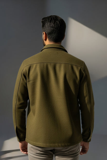 Olive Field Shacket