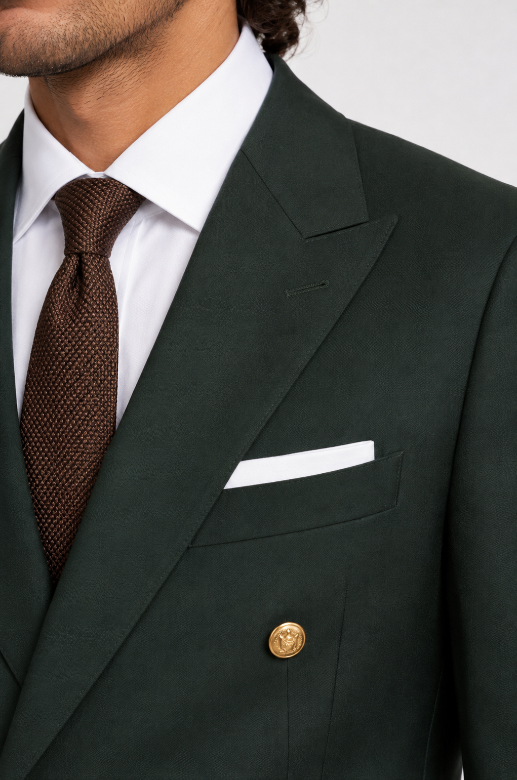 Blutailor Signature Savile Forest Double Breasted Half canvas Suit