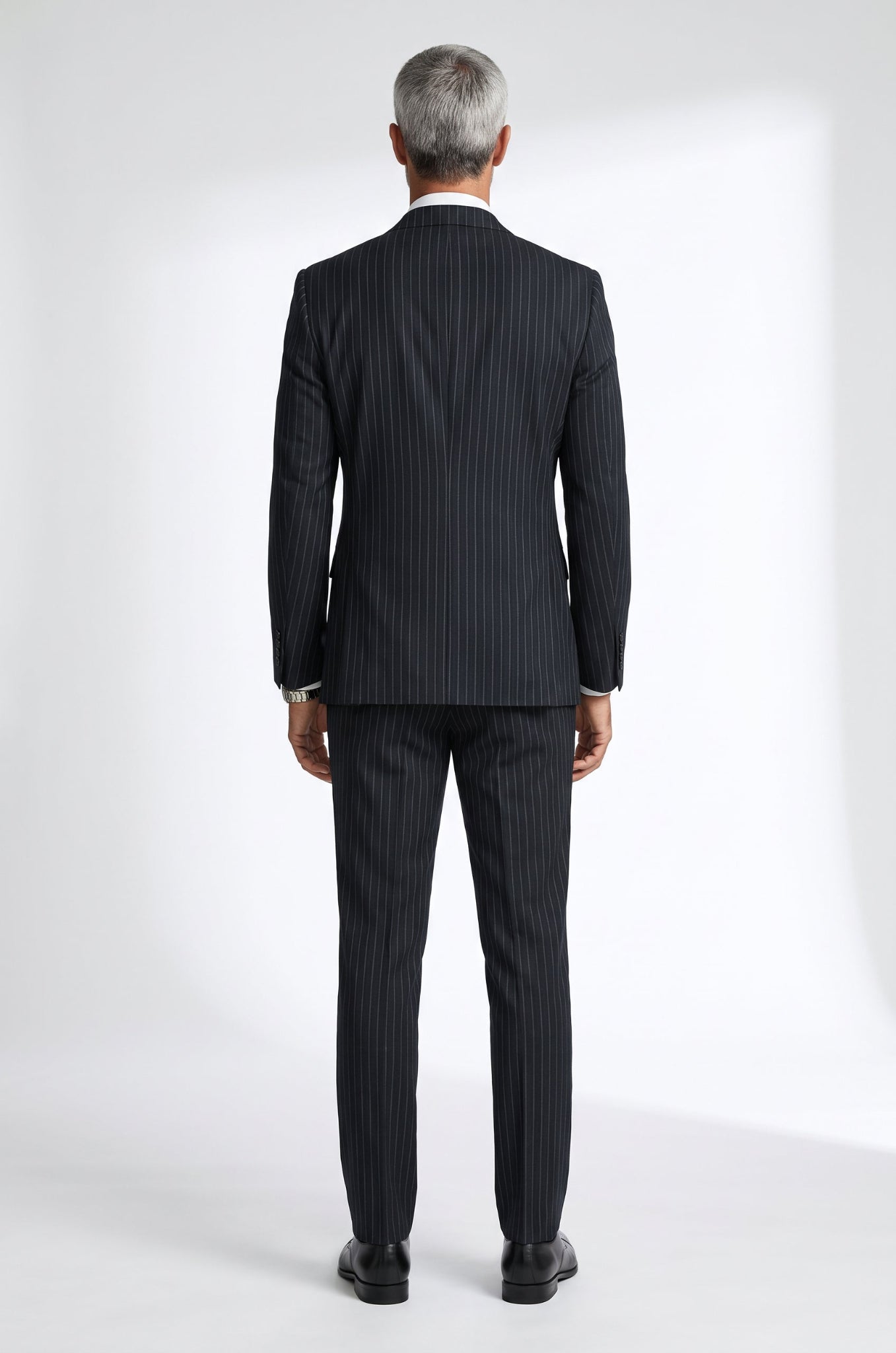 Blutailor Black Pinstripe 3 piece Suit