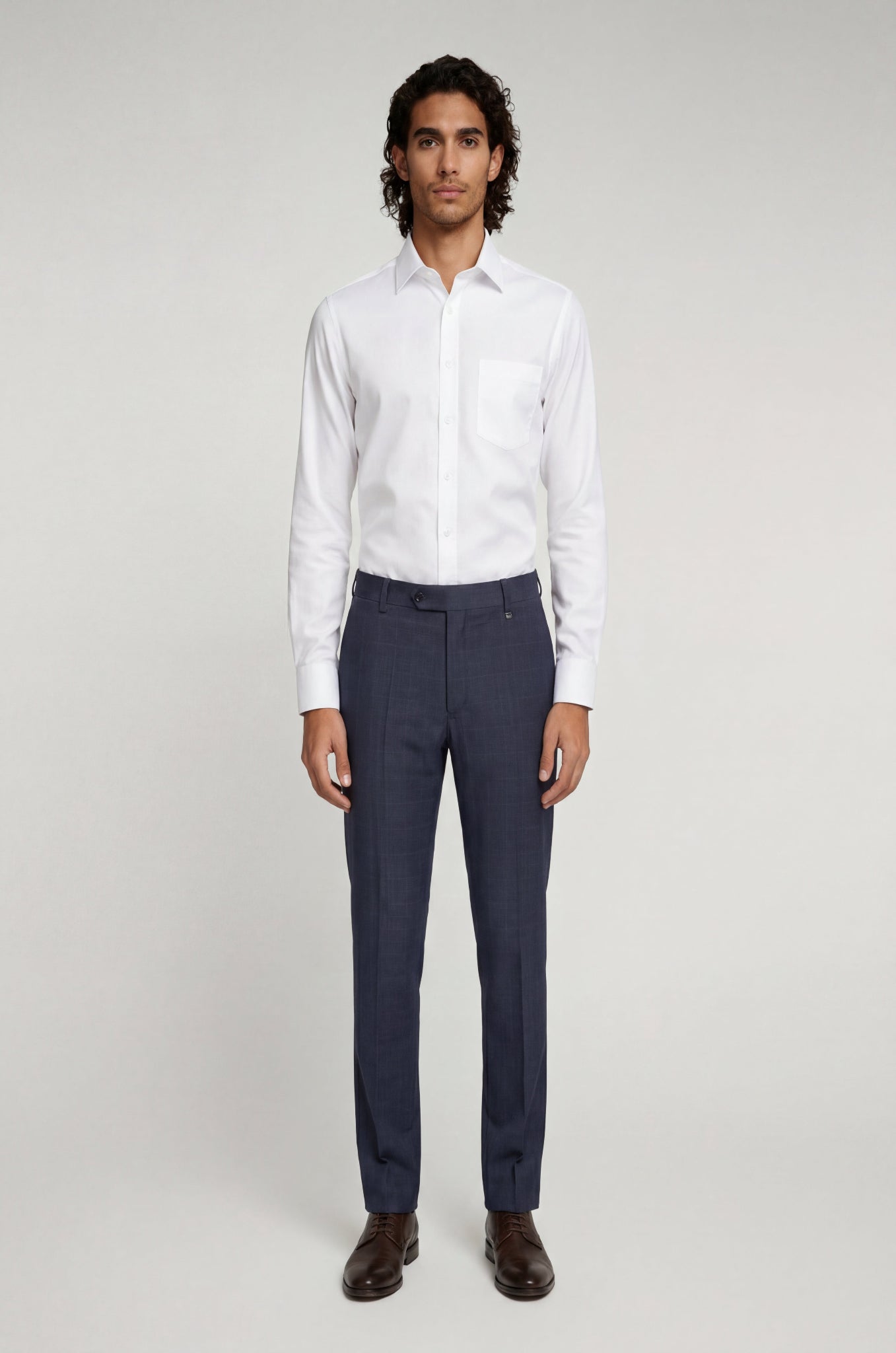 Blutailor Checkered Blue Gurkha Pant