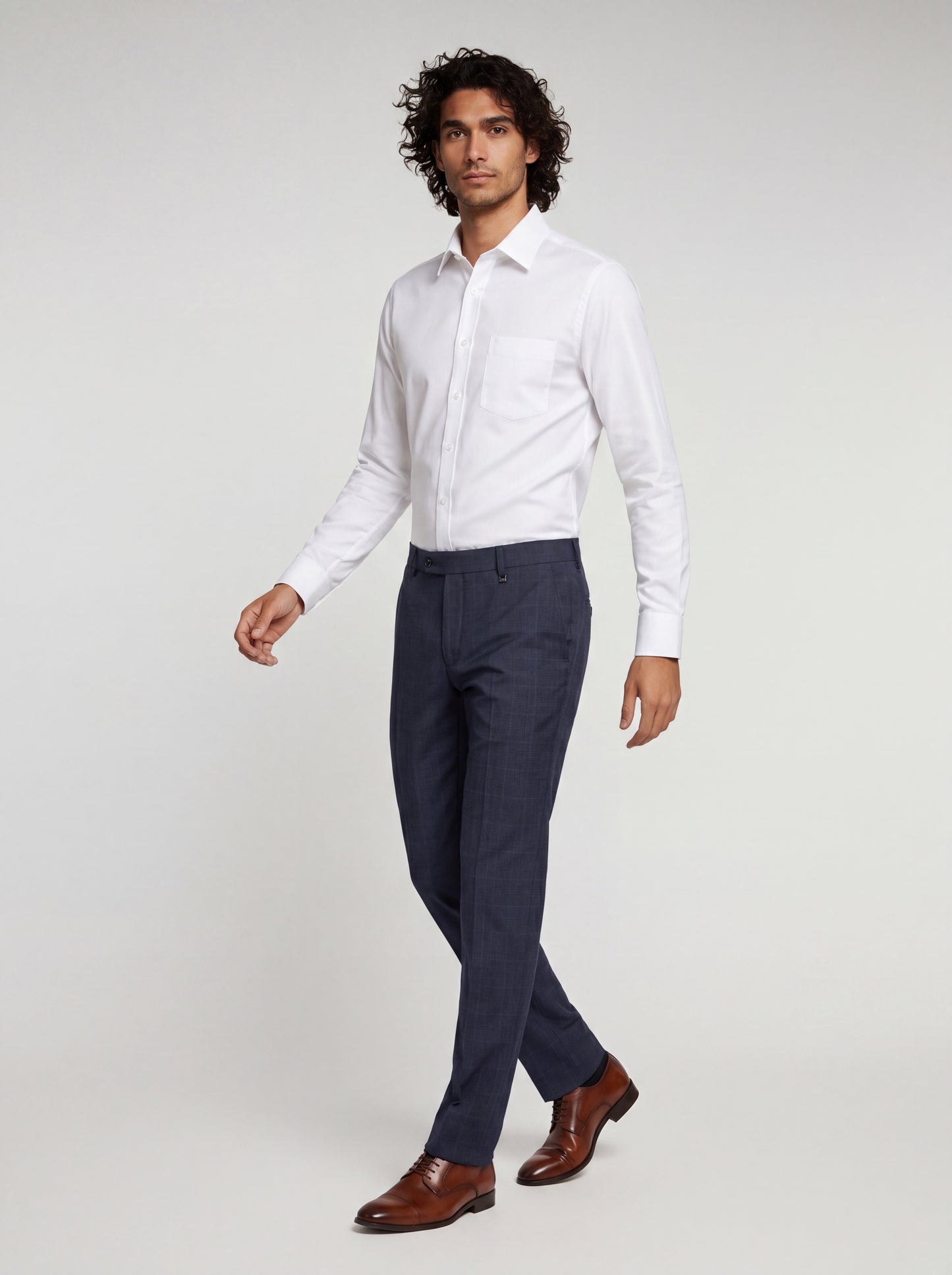 Blutailor Checkered Blue Gurkha Pant