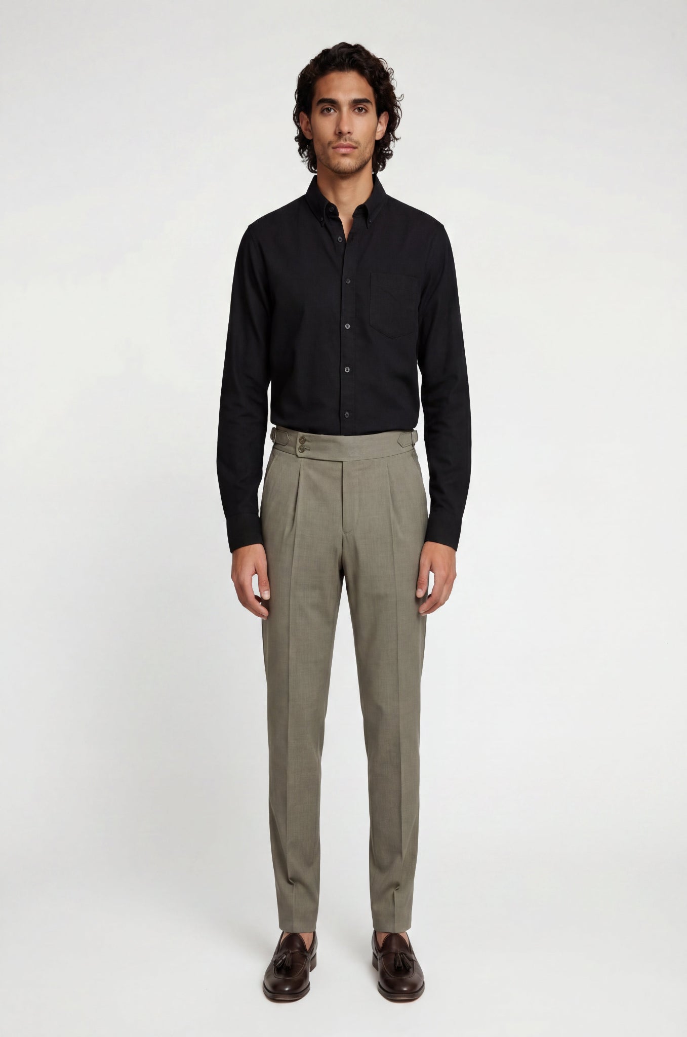 Blutailor Gunmetal Grey Gurkha Pant