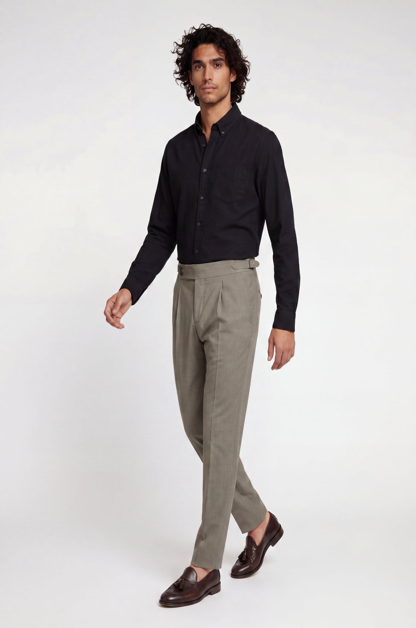Blutailor Gunmetal Grey Gurkha Pant