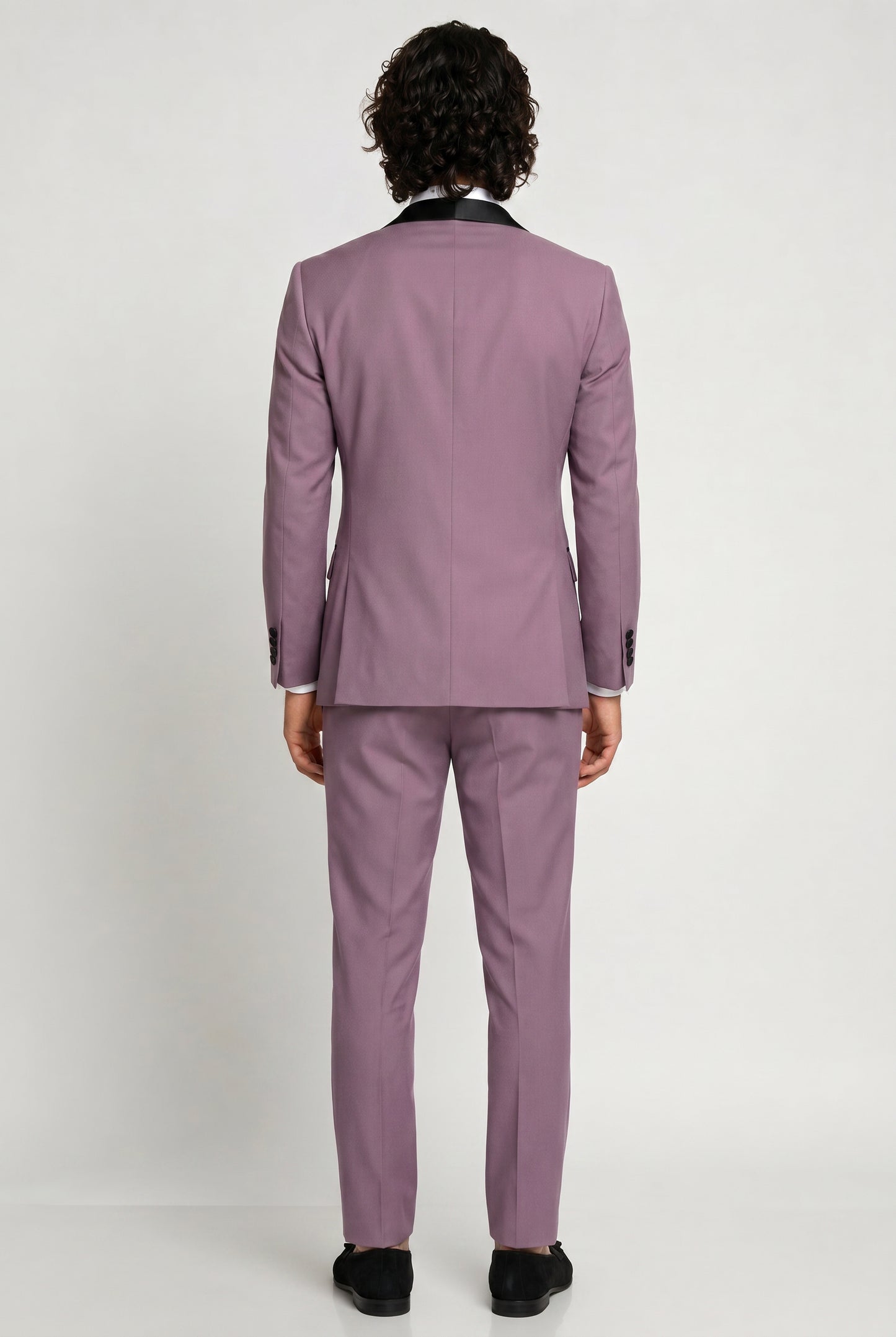 Blutailor Mauve Broad Peak Lapel 2 piece Tuxedo