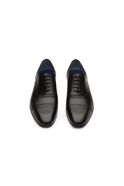 ATHENS - BLACK LEATHER SHOES