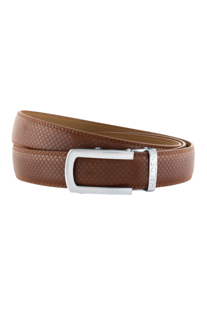 Theo Tan with classic buckle