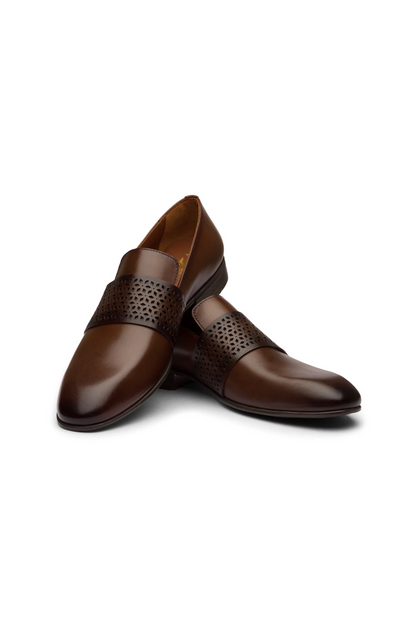 KIEV - CHESTNUT BROWN LEATHER SHOES