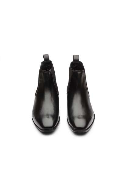 CHELSEA BOOTS - BLACK LEATHER SHOES
