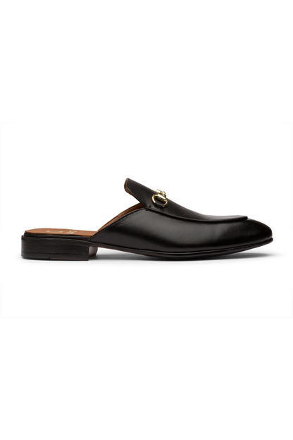 SUSH MULE - BLACK LEATHER SHOES