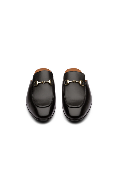 SUSH MULE - BLACK LEATHER SHOES