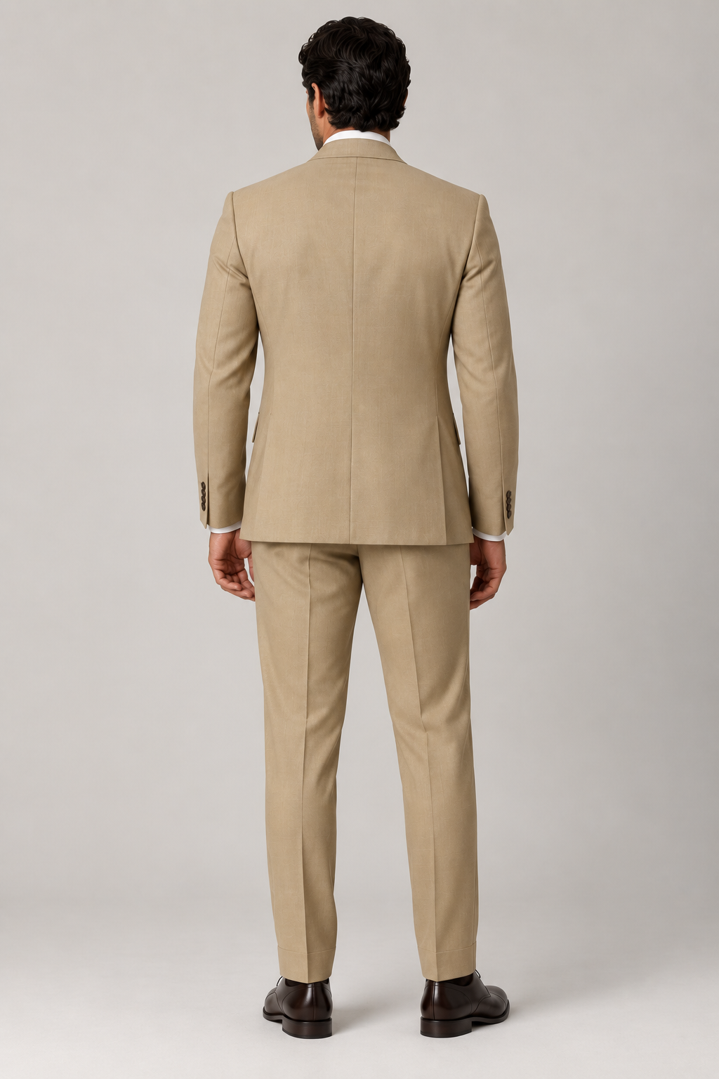 Blutailor Signature  Sand Beige 2 piece Half Canvas suit