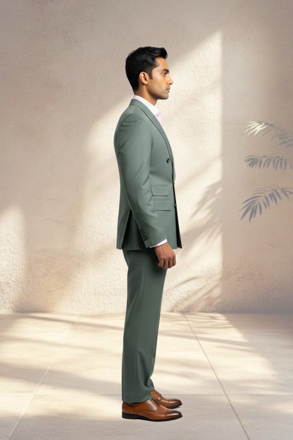 2 Piece Double Breasted Lincoln Green suit