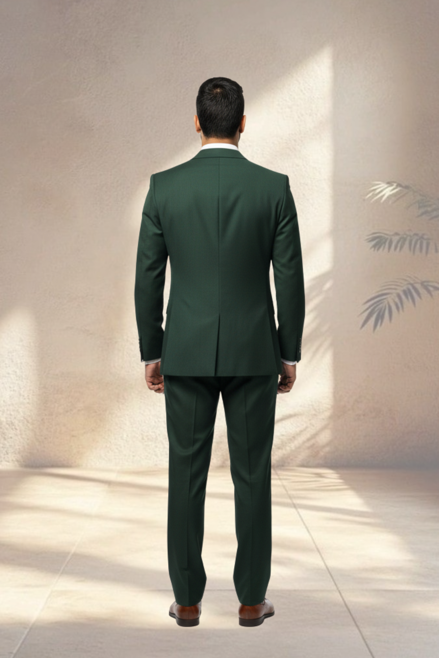 2 Piece charcoal green Suit