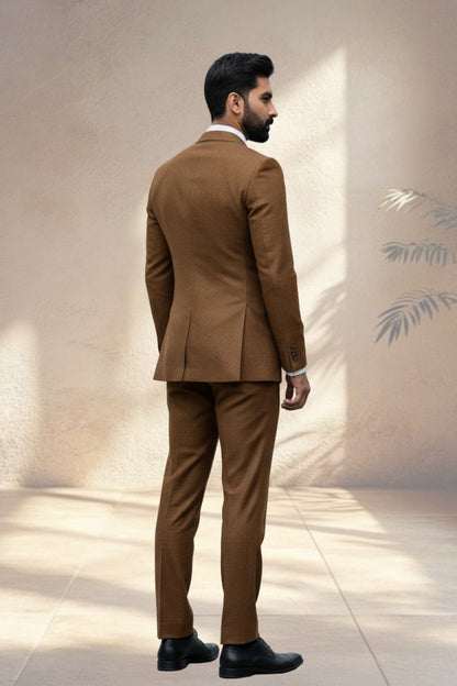 2 Piece Brown Suit