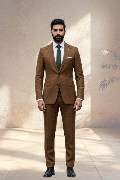 2 Piece Brown Suit