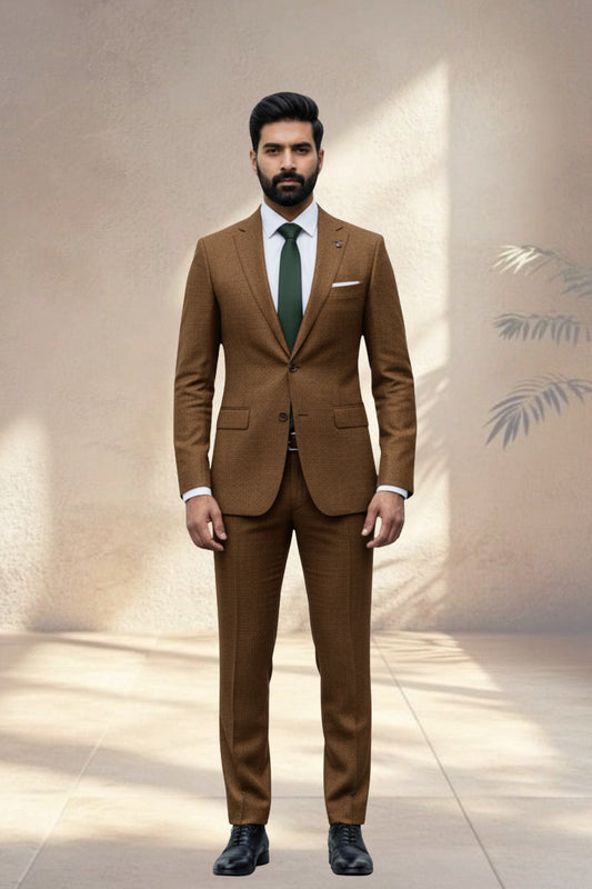 2 Piece Brown Suit