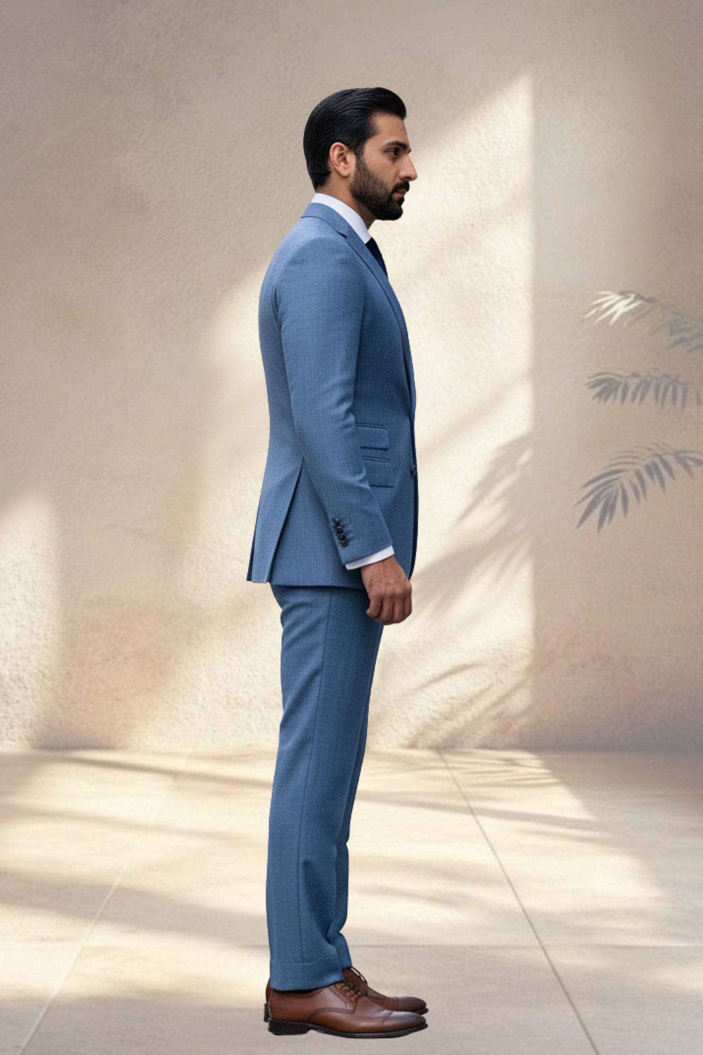 2 Piece Powder Blue Suit
