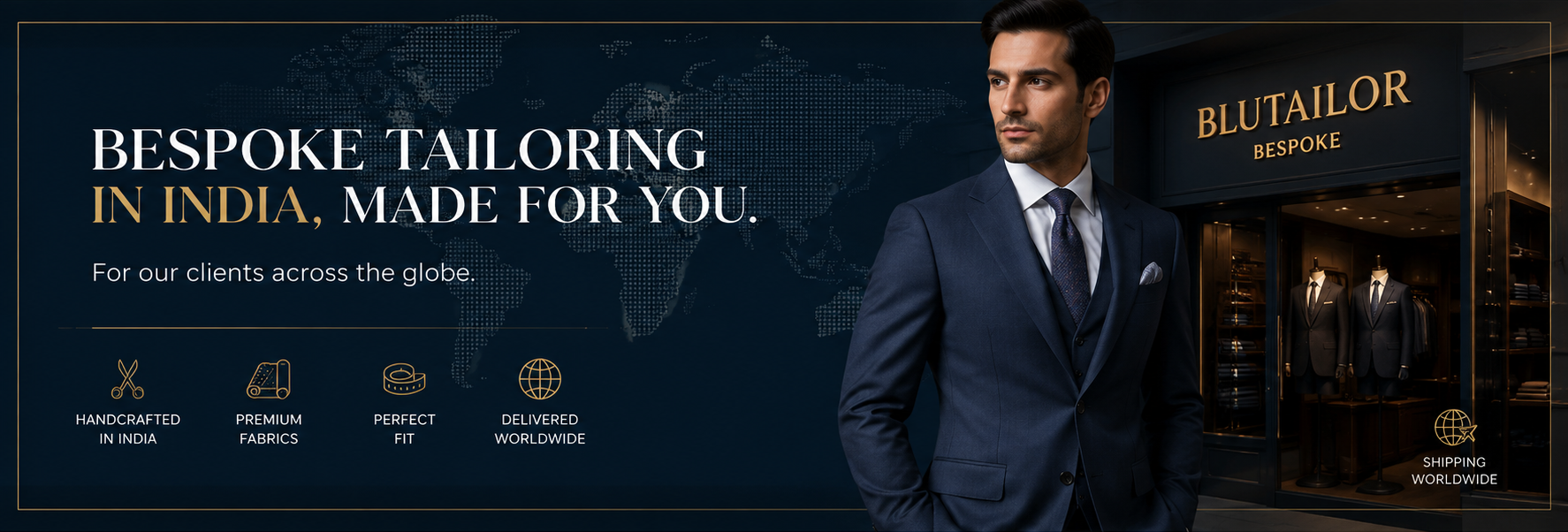 BluTailor bespoke tailoring for international clients