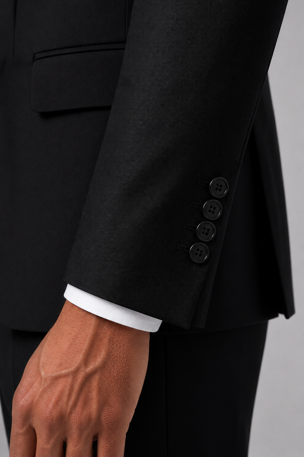 Blutailor Signature Mayfair Midnight Black 2 piece Half canvas Suit