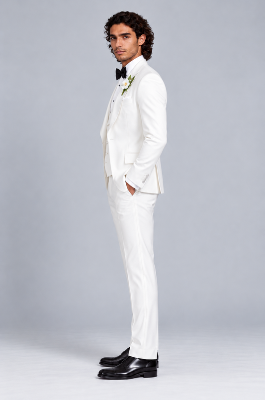  white 3 piece tux by blutailor